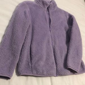 High neck long sleeve fleece